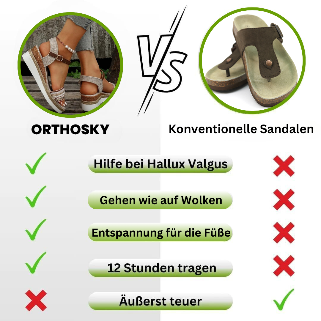 Ahlsentop™  - patentierte, orthopädische Sandalen für Schmerzlinderung™  - ergonomische schmerzlindernde Sandalen für Damen