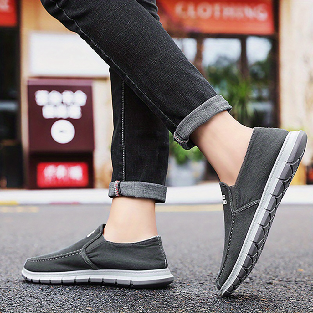 Ahlsentop 2024 Neue lässige, atmungsaktive Slip-On-Leinwandschuhe für Herren
