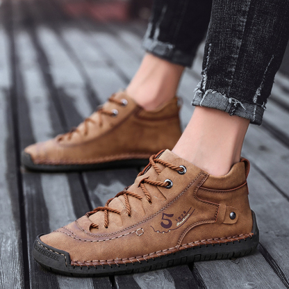 Ahlsentop Handgenähte britische Freizeitstiefel für Herren im Herbst