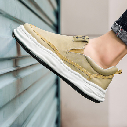 Ahlsentop Slip-On-Segeltuchschuhe mit elastischem Besatz