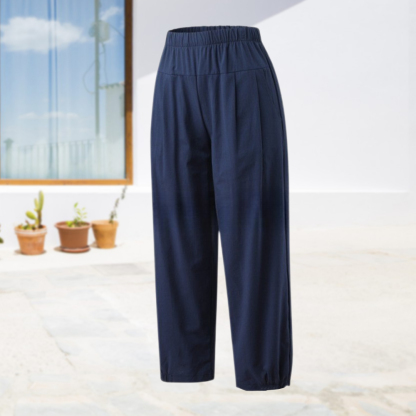 AHLSENTOP Neunte Hose mit hoher Taille und weitem Bein für Damen