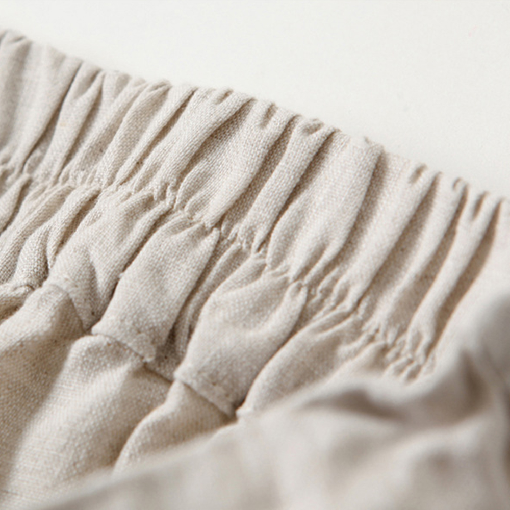 AHLSENTOP Lässige, lockere, modische Hose mit weitem Bein für Damen aus Baumwollleinen