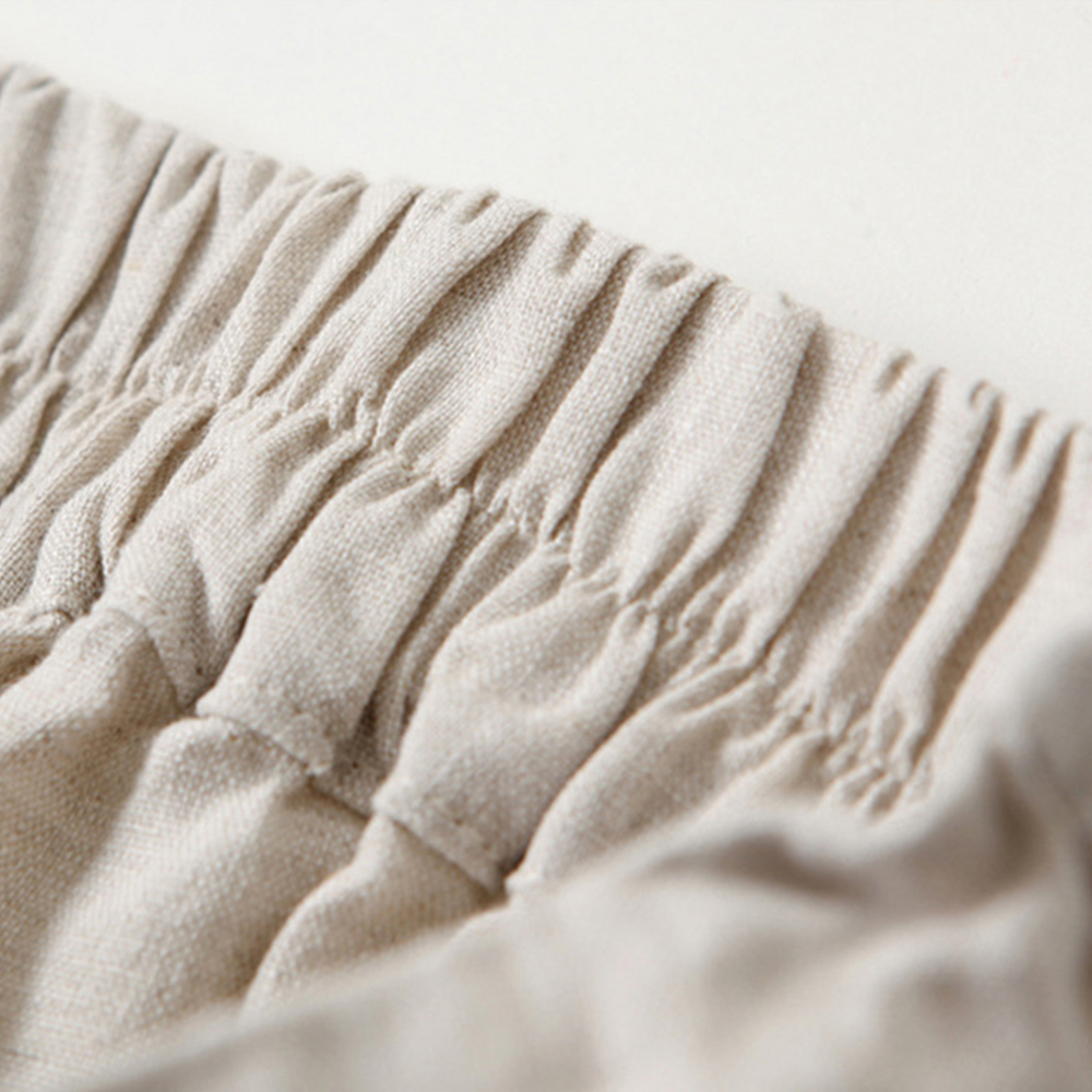 AHLSENTOP Lässige, lockere, modische Hose mit weitem Bein für Damen aus Baumwollleinen