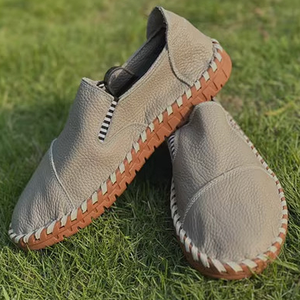 Ahlsentop Handgefertigte Herren-Slipper aus Leder