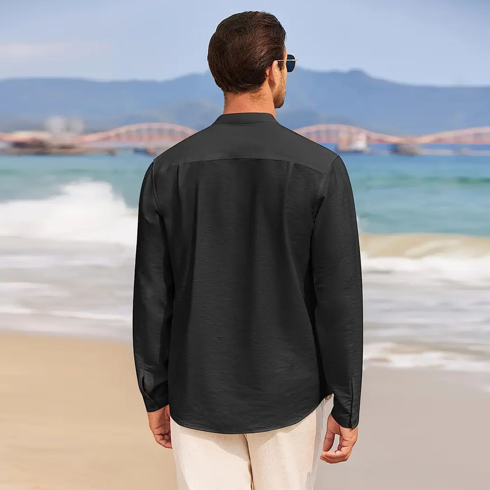 AHLSENTOP™ Herren-Leinenanzug (Langarmhemd + Hose)