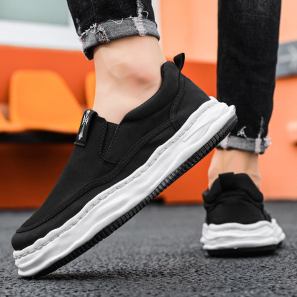 Ahlsentop Slip-On-Segeltuchschuhe mit elastischem Besatz