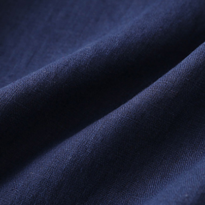 AHLSENTOP Neue hoch taillierte Damenhose mit weitem Bein aus Baumwolle und Leinen mit seitlichem Bindeband
