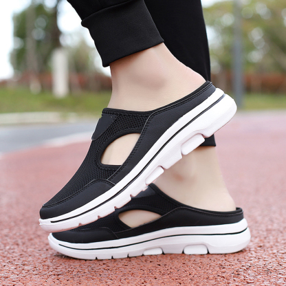Ahlsentop Sommer neue lässige Mesh-Half-Drag-Sandalen