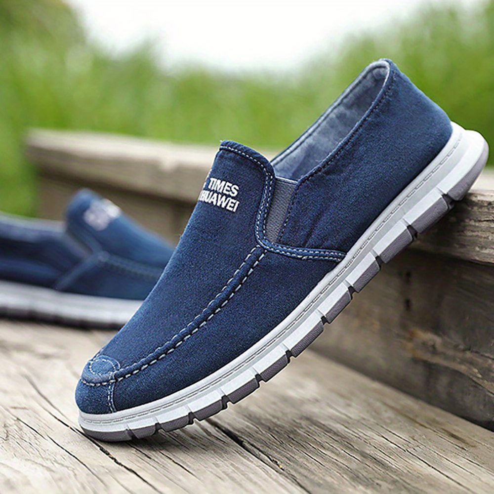 Ahlsentop 2024 Neue lässige, atmungsaktive Slip-On-Leinwandschuhe für Herren