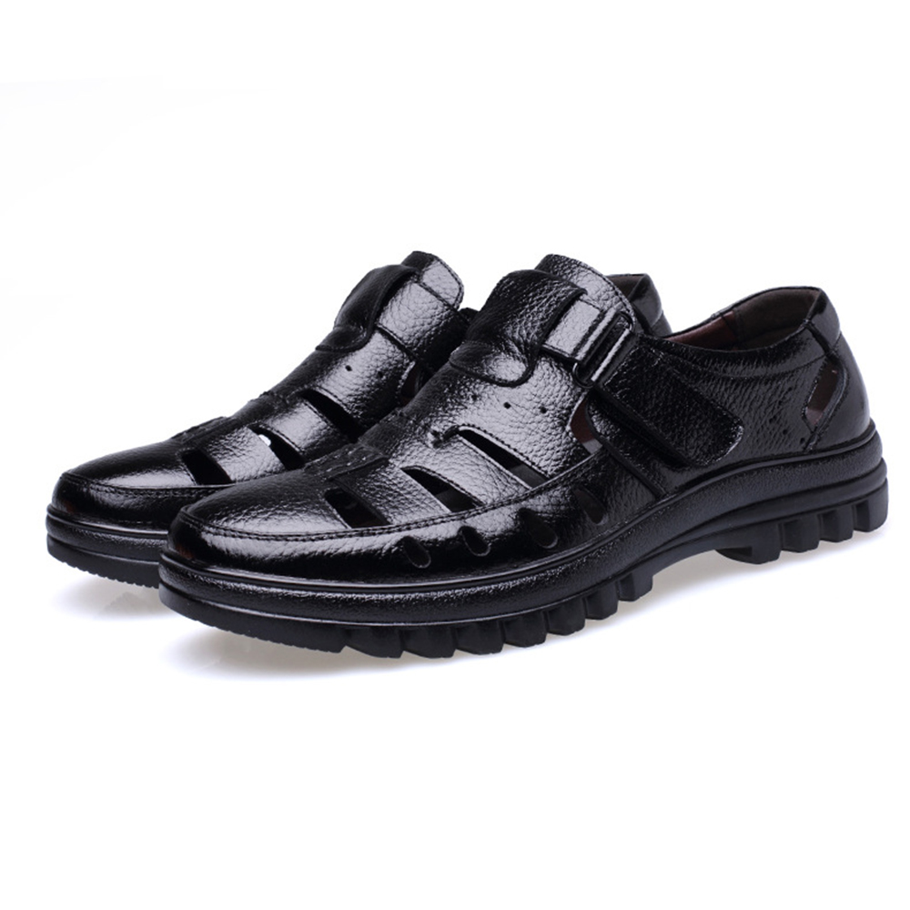 Ahlsentop Herren-Sneaker aus Skelettleder mit Klettverschluss