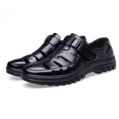 Ahlsentop Herren-Sneaker aus Skelettleder mit Klettverschluss