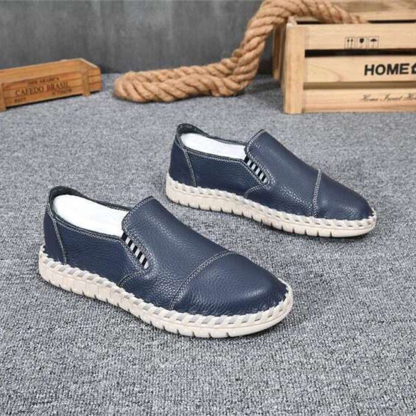 Ahlsentop Handgefertigte Herren-Slipper aus Leder