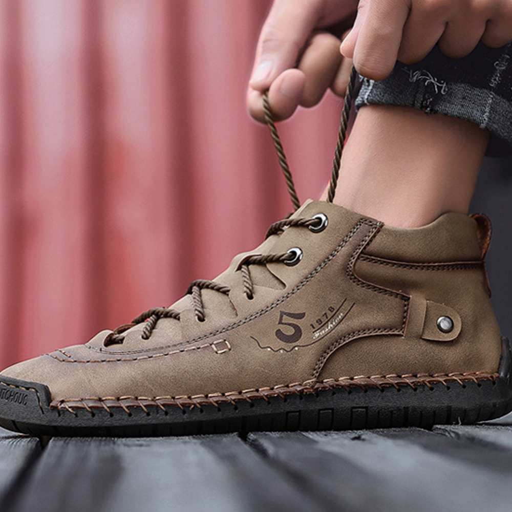 Ahlsentop Handgenähte britische Freizeitstiefel für Herren im Herbst