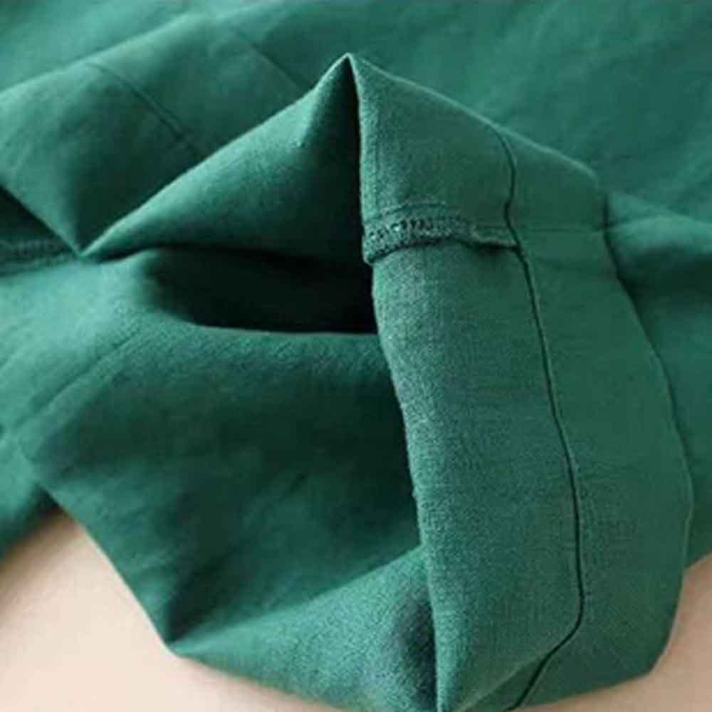 Ahlsentop™ Lässige, lockere Damenhose mit weitem Bein aus atmungsaktiver Baumwolle und Leinen