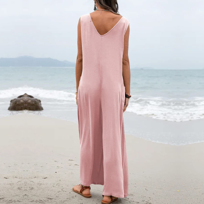 AHLSENTOP™ Ärmelloser, lockerer Sommer-Overall für Damen