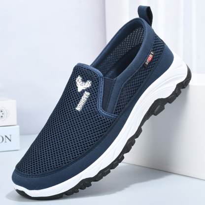 Ahlsentop 2024 Sommer neue bequeme atmungsaktive Mesh-Freizeitschuhe für Herren