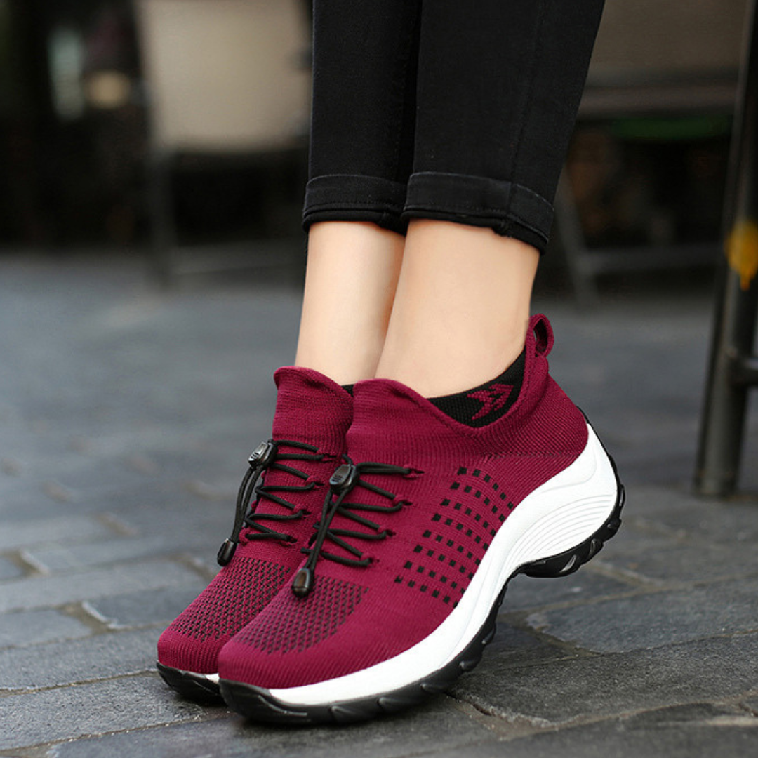 Ahlsentop® Inara - Ergonomischer & leichter Schmerzlinderungs-Sneaker mit Gummizug