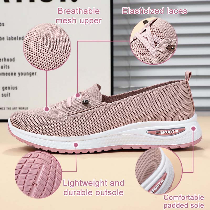 Ahlsentop Neue atmungsaktive Freizeitschuhe mit dicker Sohle für Damen