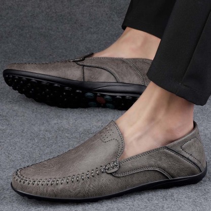 Ahlsentop Neue Slip-On-Freizeitschuhe aus Leder für Herren