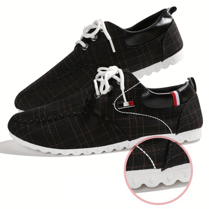 AHLSENTOP™ Herbst neue Herren lässige atmungsaktive flache Segeltuchschuhe