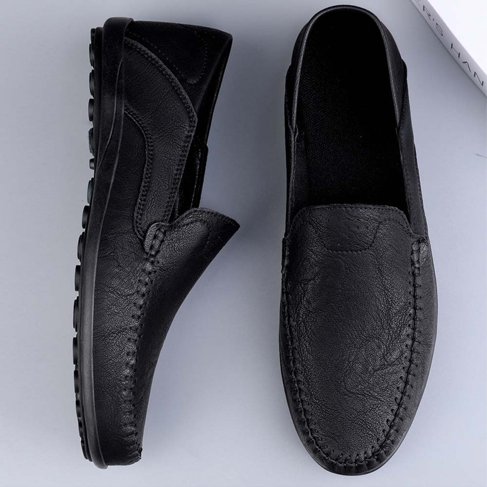 Ahlsentop Neue Slip-On-Freizeitschuhe aus Leder für Herren
