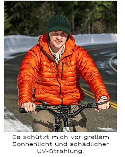 Elastische, warme Strickmütze mit Ohrenschutz☃️