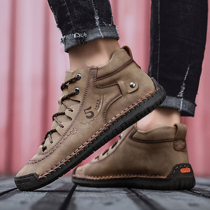Ahlsentop Handgenähte britische Freizeitstiefel für Herren im Herbst