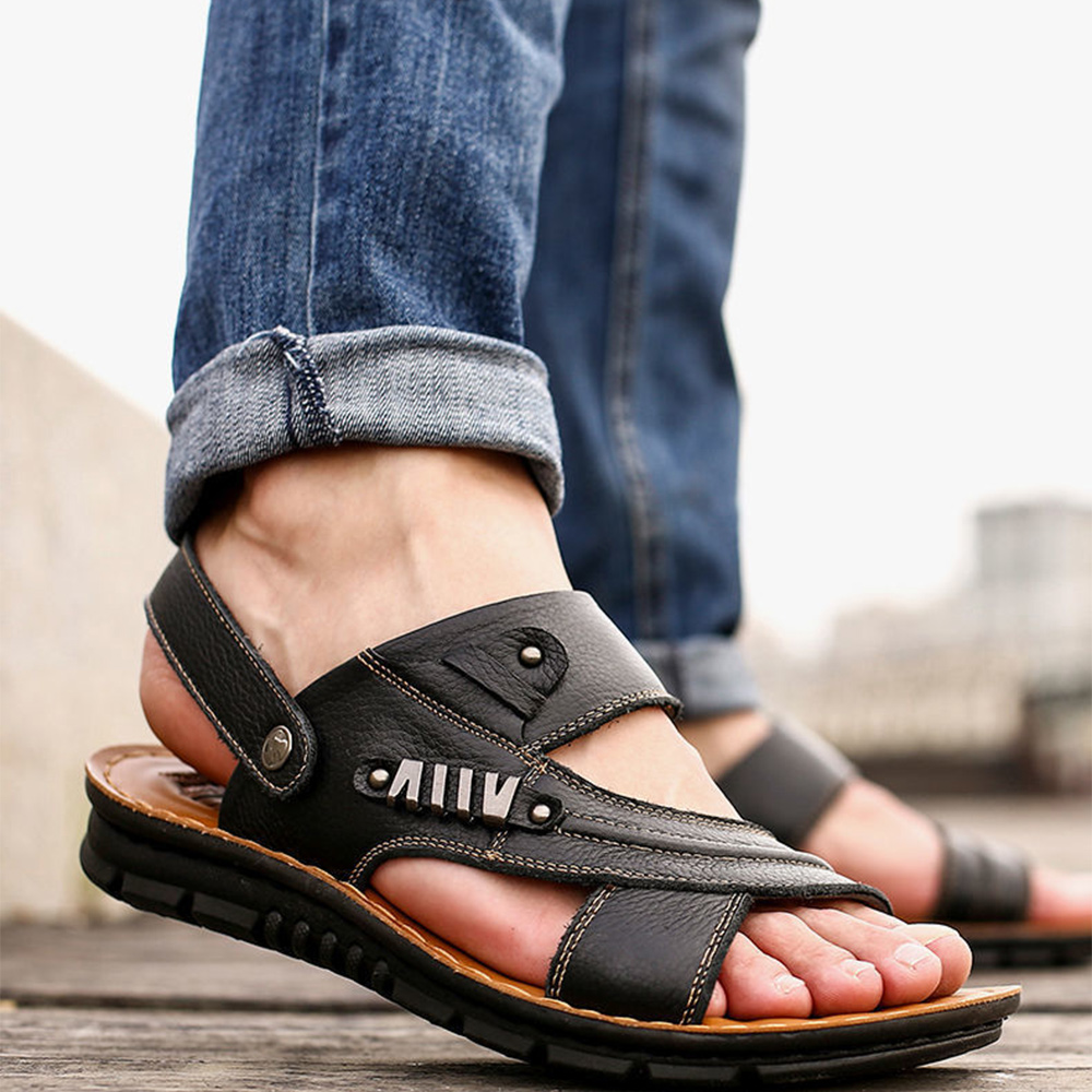 Ahlsentop Sommer neue Mode Herren Oxford Bottom Casual Sandalen
