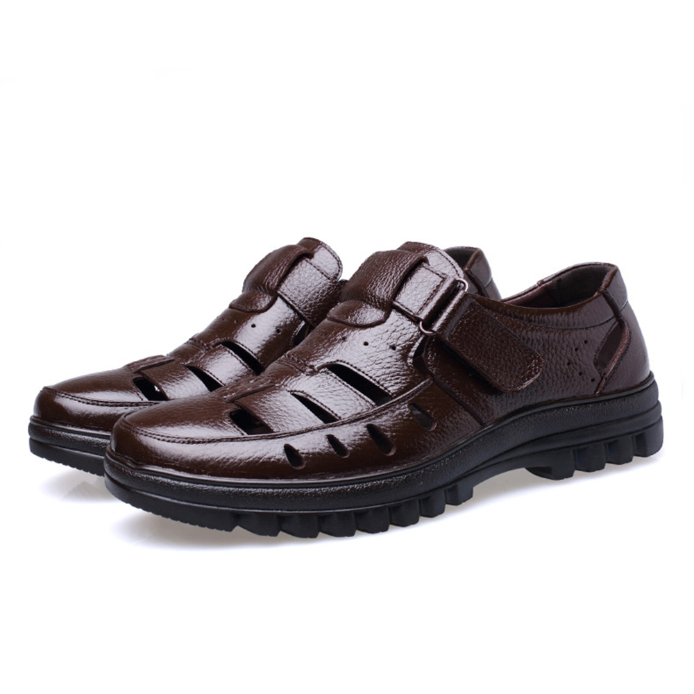 Ahlsentop Herren-Sneaker aus Skelettleder mit Klettverschluss