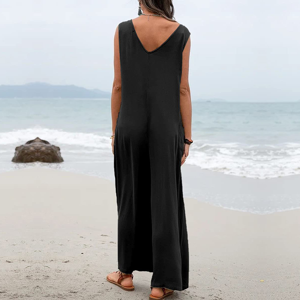 AHLSENTOP™ Ärmelloser, lockerer Sommer-Overall für Damen