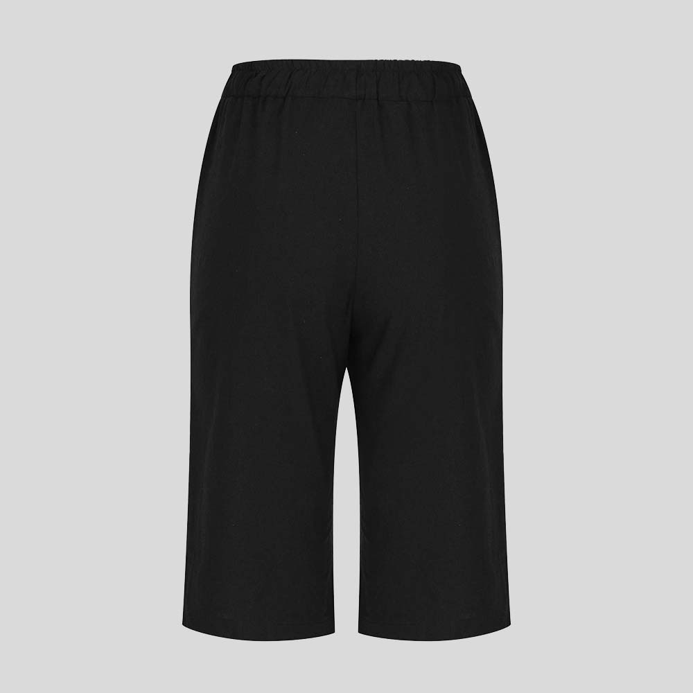 AHLSENTOP™ Lockere Sommerhose für Damen mit Kordelzug aus Baumwolle und Leinen