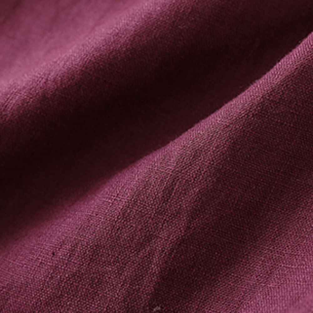 AHLSENTOP Neue hoch taillierte Damenhose mit weitem Bein aus Baumwolle und Leinen mit seitlichem Bindeband