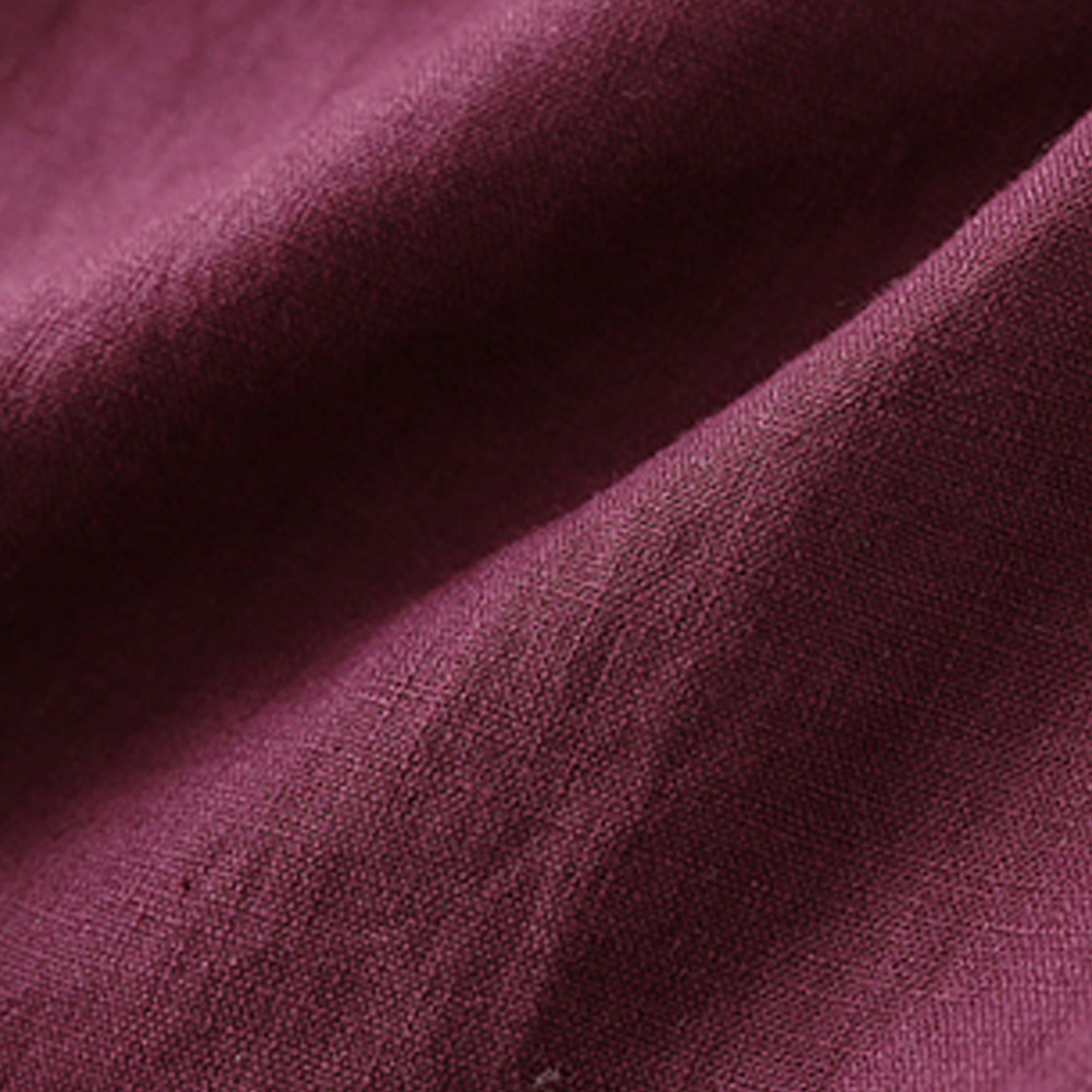 AHLSENTOP Neue hoch taillierte Damenhose mit weitem Bein aus Baumwolle und Leinen mit seitlichem Bindeband