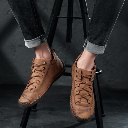 Ahlsentop Handgenähte britische Freizeitstiefel für Herren im Herbst