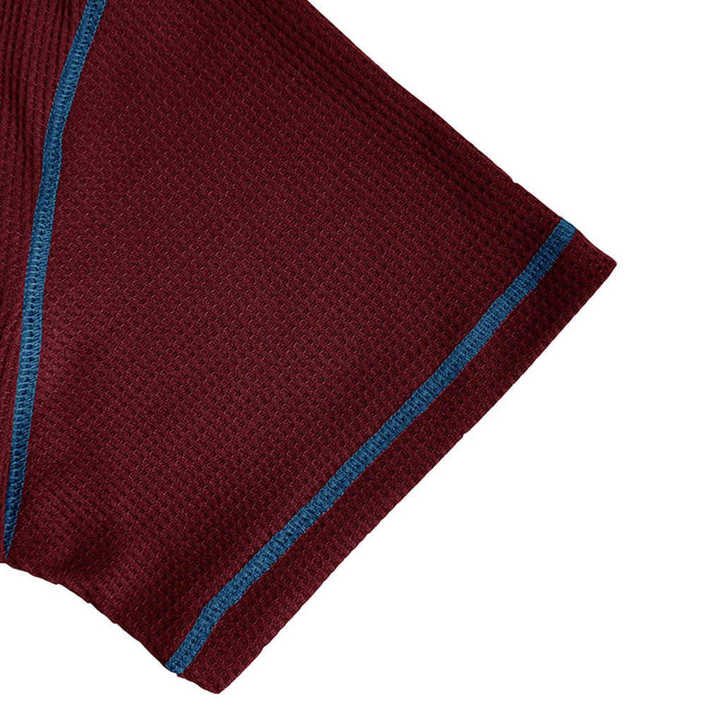 Ahlsentop™ Sommer-Männer-Farbblock-Waffel-Retro-Kurzarmshirt