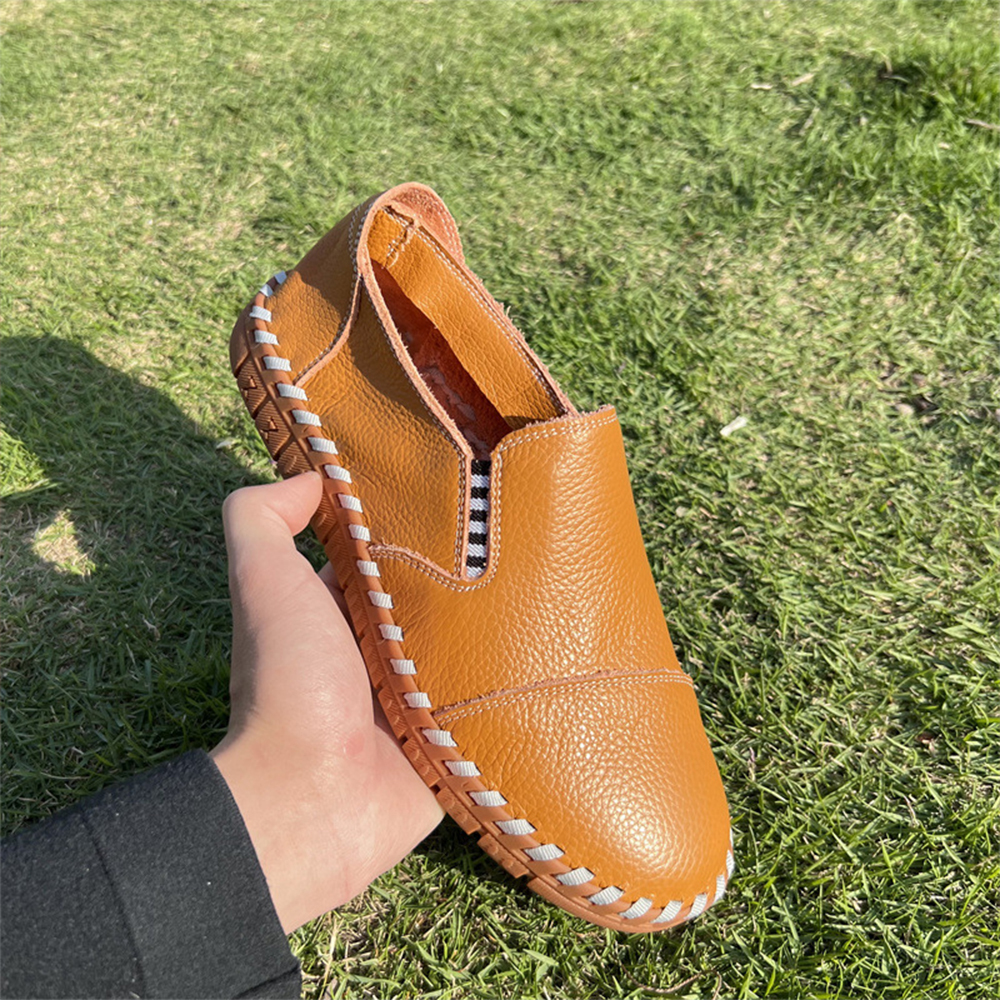 Ahlsentop Handgefertigte Herren-Slipper aus Leder