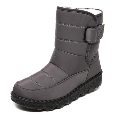 Ahlsentop Wasserdichte Damen-Schneestiefel mit Klettverschluss