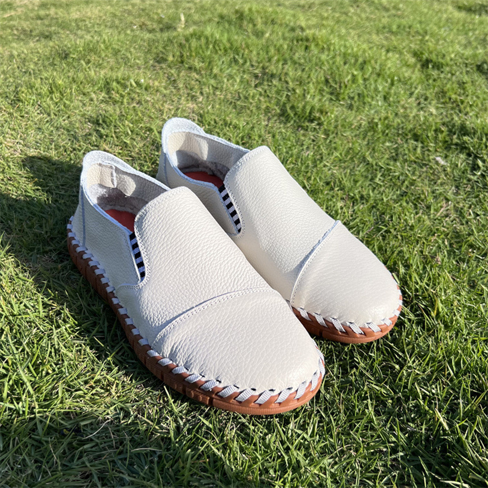 Ahlsentop Handgefertigte Herren-Slipper aus Leder