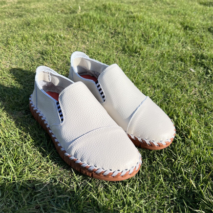 Ahlsentop Handgefertigte Herren-Slipper aus Leder