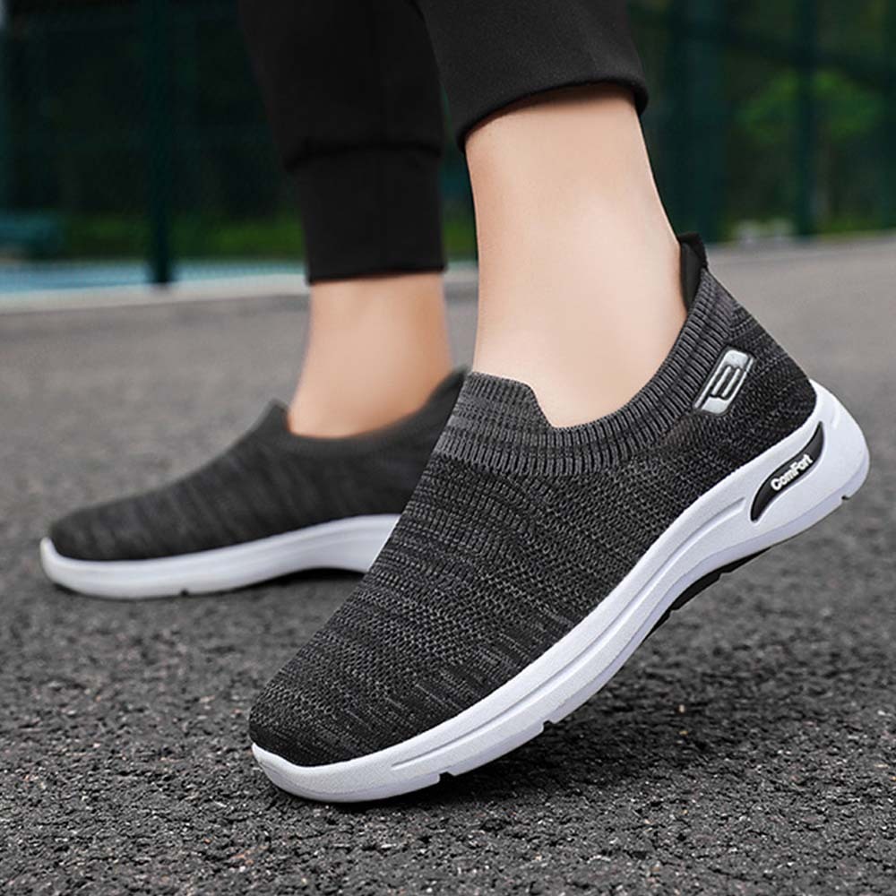 Metallwolke Herren-Slip-on-Sneaker aus Fliegenstrick für Frühling und