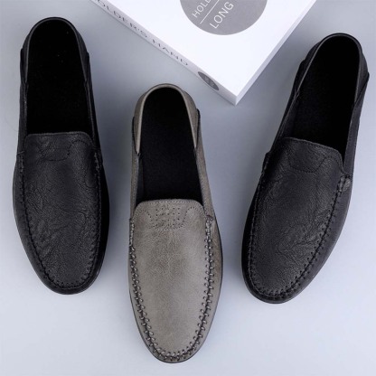 Ahlsentop Neue Slip-On-Freizeitschuhe aus Leder für Herren