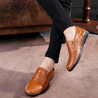 AHLSENTOP Lässige Slip-On-Lederschuhe für Herren im Frühling und Sommer