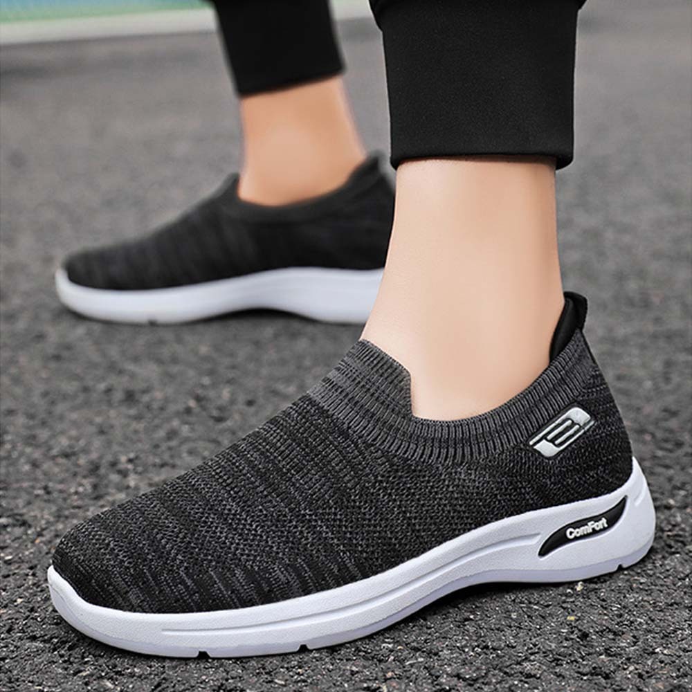 AHLSENTOP Herren-Slip-on-Sneaker aus Fliegenstrick für Frühling und Sommer