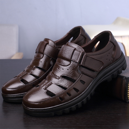 Ahlsentop Herren-Sneaker aus Skelettleder mit Klettverschluss