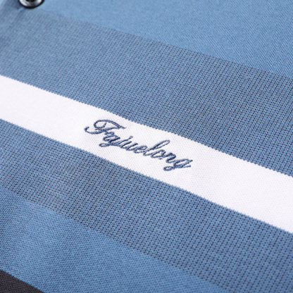 Ahlsentop™ Neues Jugend-Poloshirt mit gestreiftem Revers für Herren