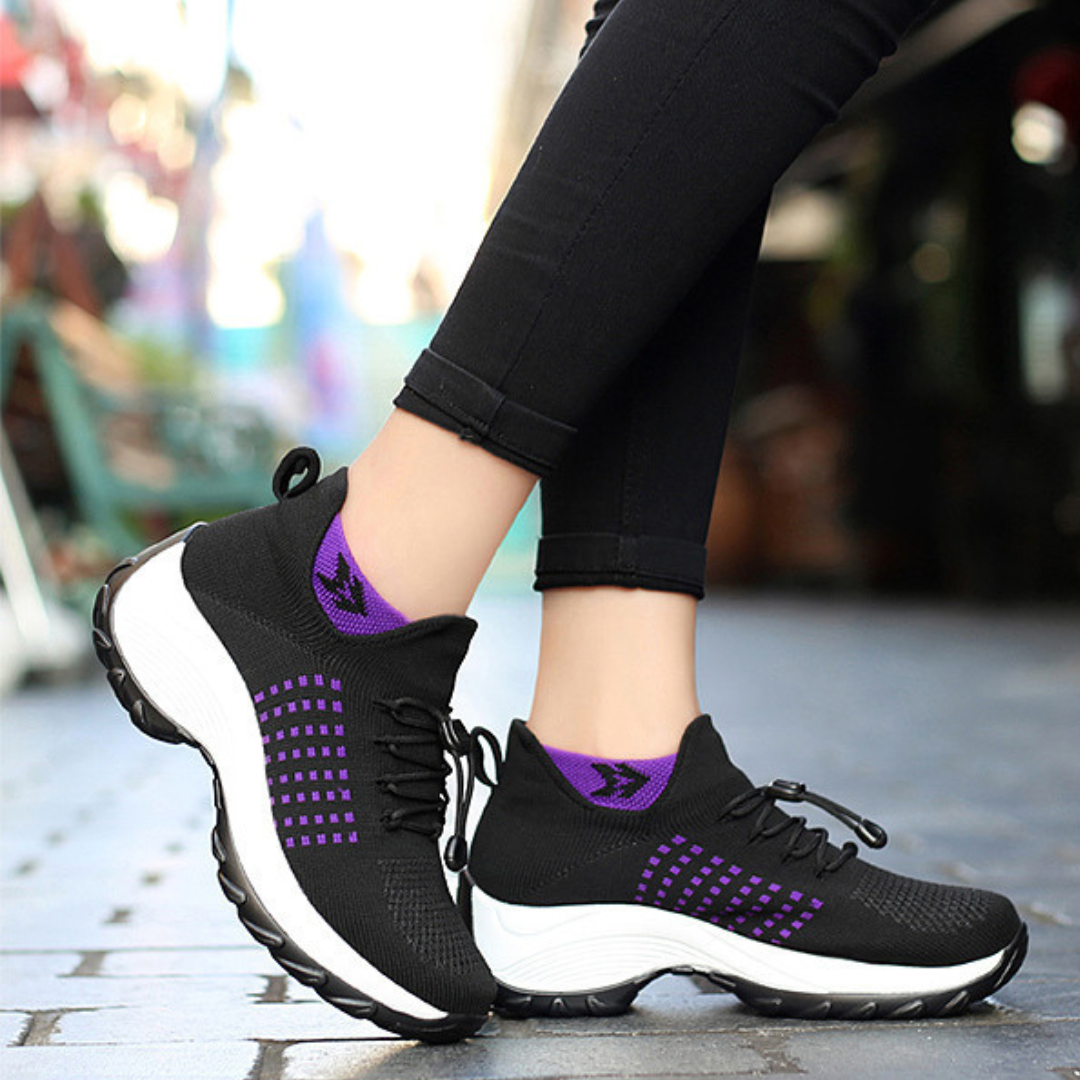 Ahlsentop® Inara - Ergonomischer & leichter Schmerzlinderungs-Sneaker mit Gummizug