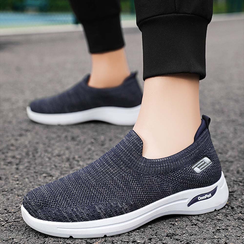 AHLSENTOP Herren-Slip-on-Sneaker aus Fliegenstrick für Frühling und Sommer