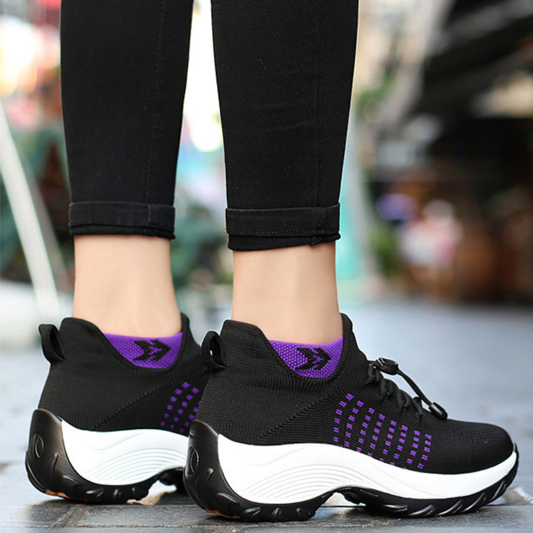 Ahlsentop® Inara - Ergonomischer & leichter Schmerzlinderungs-Sneaker mit Gummizug