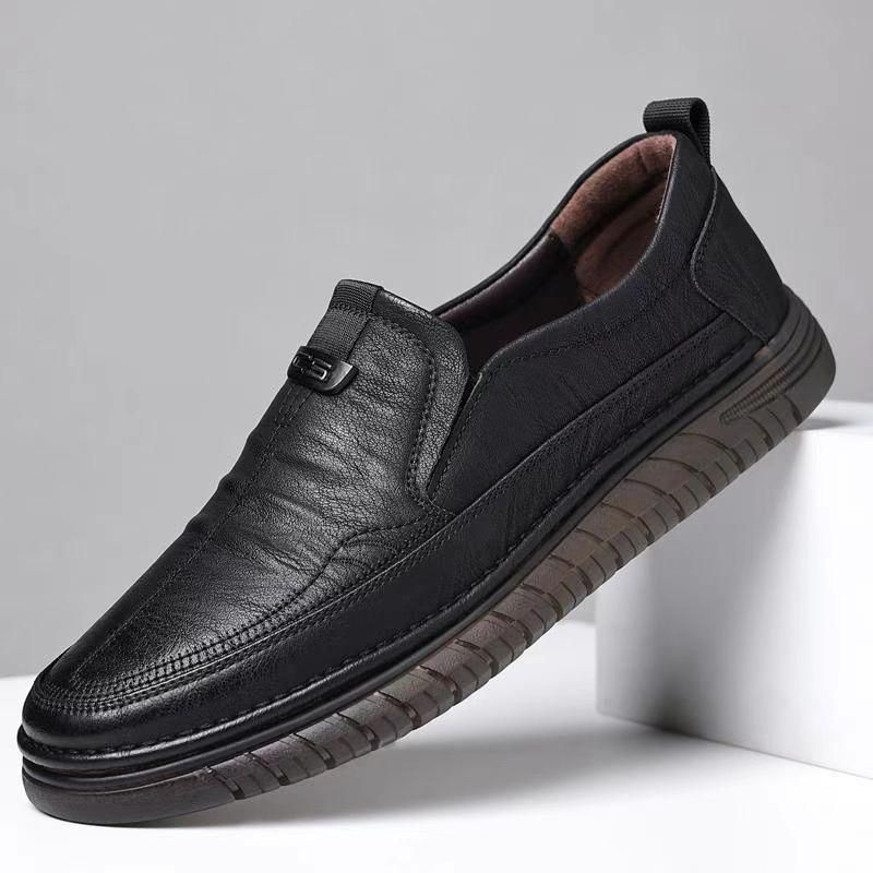 AHLSENTOP Neue Herren-Slip-on-Freizeitschuhe aus Leder