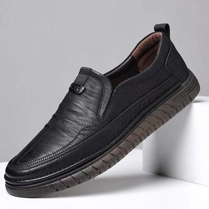 AHLSENTOP Neue Herren-Slip-on-Freizeitschuhe aus Leder